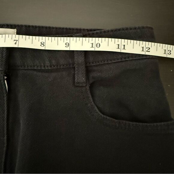 Wilfred Free Aritzia Flared Jeans Womens Sz 2 Black High Rise Denim Trendy - Picture 11 of 14